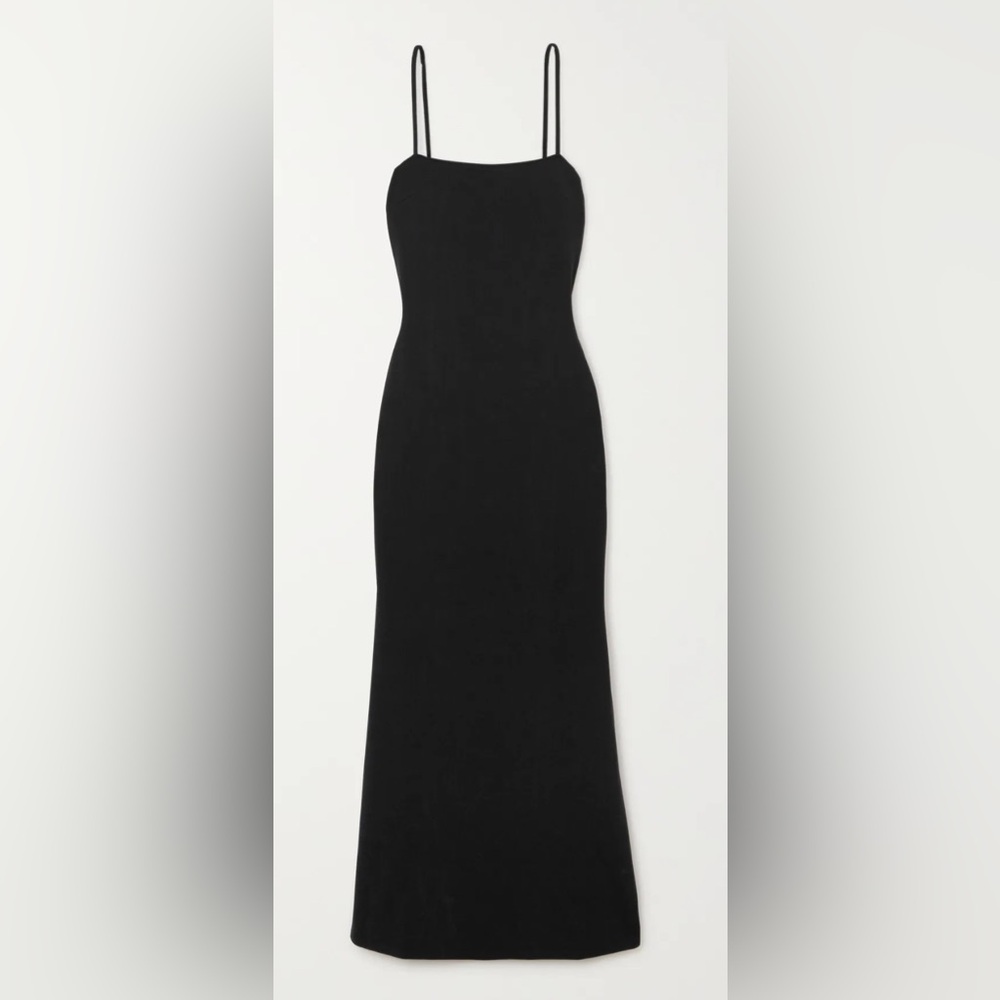 NWT Skin Worldwide Body Stretch Shaping Black Maxi Dress - Picture 3 of 9